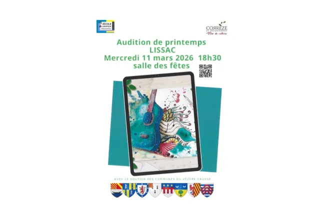 AUDITION DE PRINTEMPS - ECOLE DE MUSIQUE INTERCOMMUNAL - 11 MARS 2026