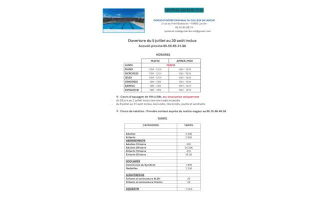 Piscine Intercommunale