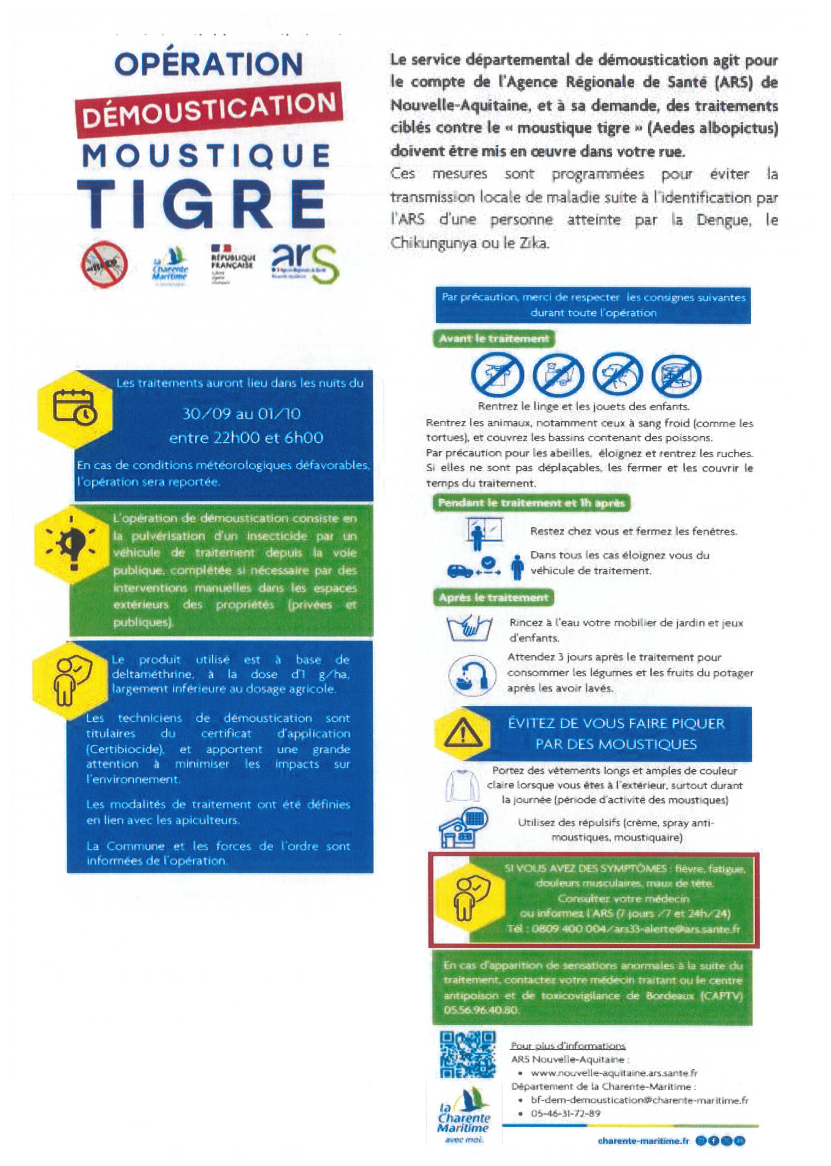 MOUSTIQUE TIGRE DMOUSTICATION  flyer distribue ars
